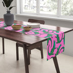 Crocodiles (Pink and Green) Table Runner Gallery Image 2