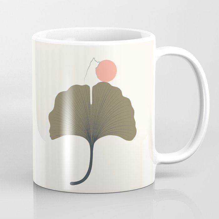 Cat and Plant 33 Coffee Mug Gallery Image 1