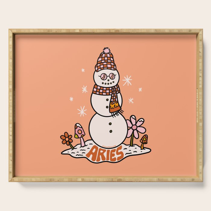 Aries Snowman Serving Tray Gallery Image 1