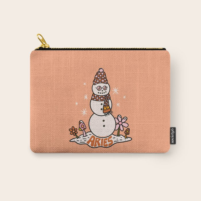 Aries Snowman Carry All Pouch Gallery Image 1