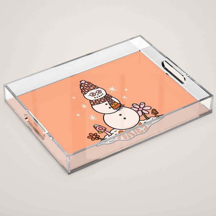 Aries Snowman Acrylic Tray Gallery Image 1