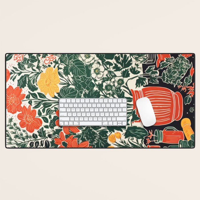 The Greenhouse Potted Garden Desk Mat Gallery Image 1
