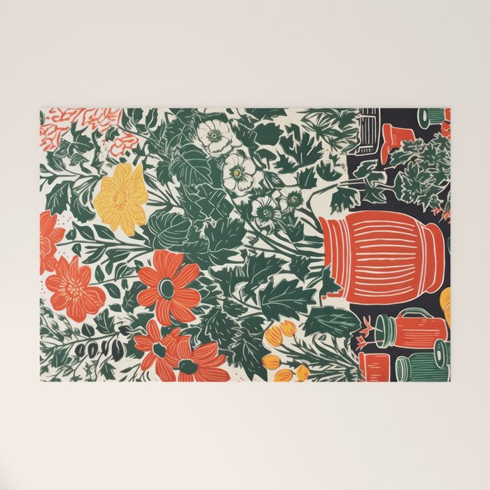 The Greenhouse Potted Garden Welcome Mat Gallery Image 1