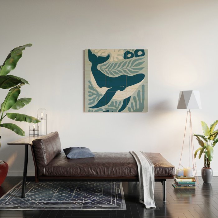 Whale Kingdom Wood Wall Art Gallery Image 2