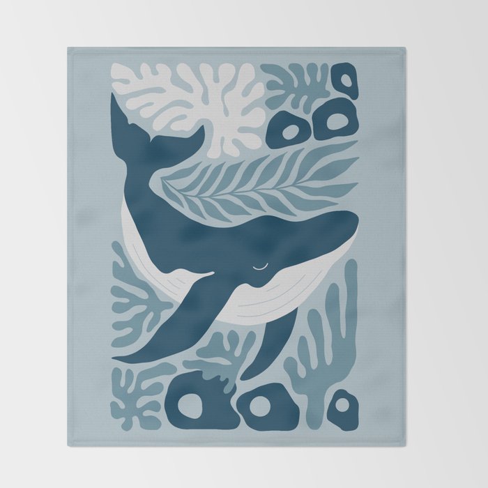 Whale Kingdom Throw Blanket Gallery Image 2