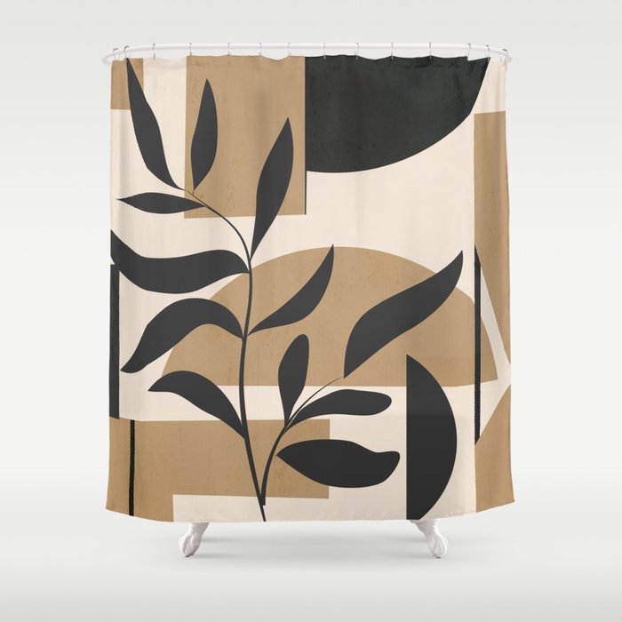 Abstract Foliage 3 Shower Curtain Gallery Image 1