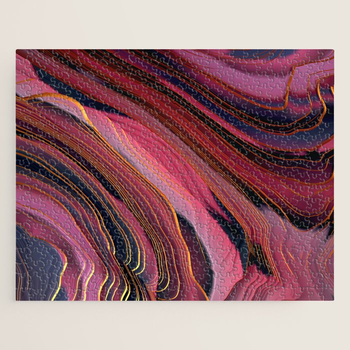Plum Abstract Jigsaw Puzzle Gallery Image 1