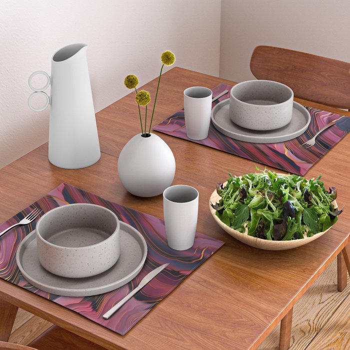 Plum Abstract Placemat Gallery Image 2