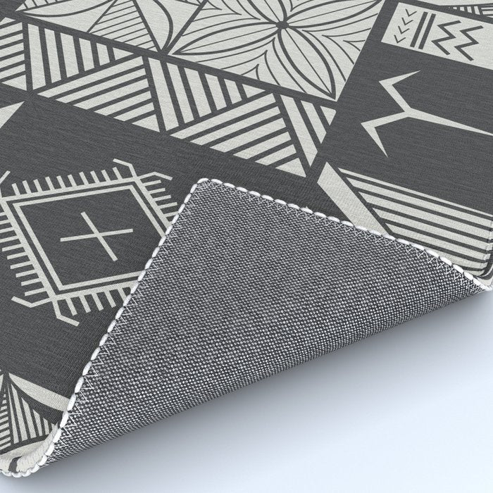 UrbanNesian Grey Maluelue Siapo and Tatau Rug Gallery Image 4