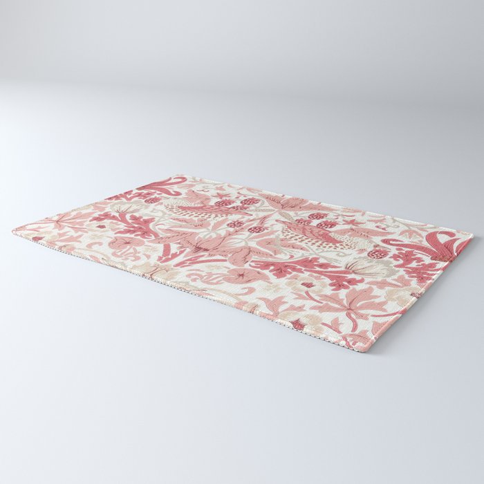 William Morris Strawberry Thief Madder Rug Gallery Image 3