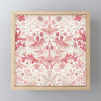 William Morris Strawberry Thief Madder Mini Art Print Gallery Image 1