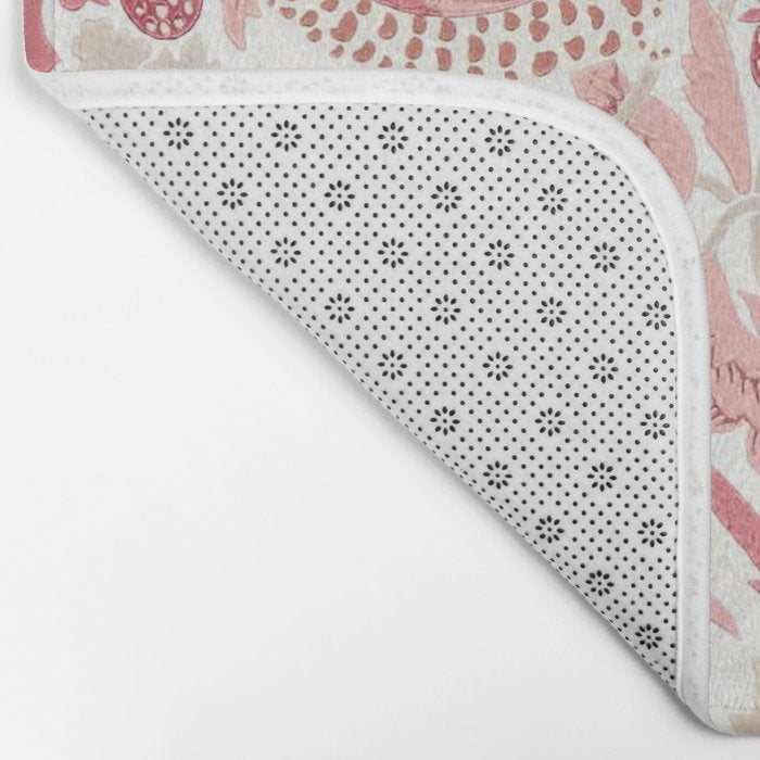 William Morris Strawberry Thief Madder Bath Mat Gallery Image 2
