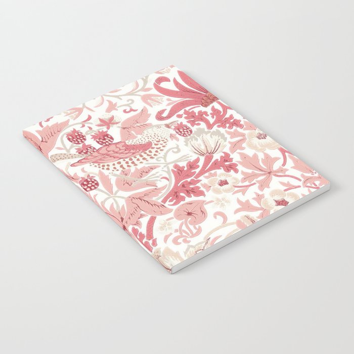 William Morris Strawberry Thief Madder Notebook Gallery Image 2