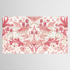 William Morris Strawberry Thief Madder Tablecloth Gallery Image 2