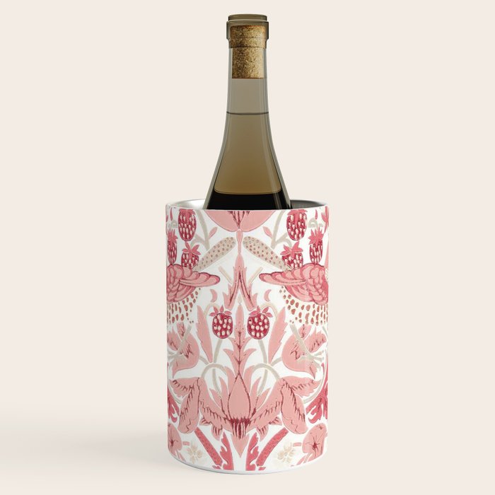 William Morris Strawberry Thief Madder Wine Chiller Gallery Image 1