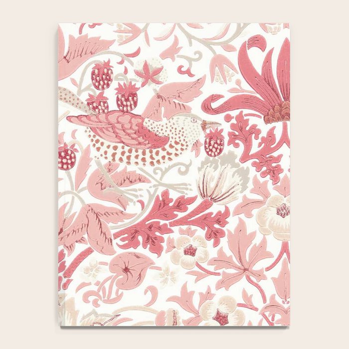 William Morris Strawberry Thief Madder Notebook Gallery Image 4