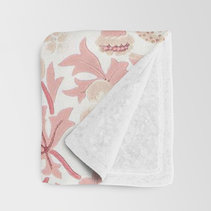 William Morris Strawberry Thief Madder Throw Blanket Gallery Image 3