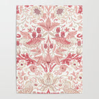 William Morris Strawberry Thief Madder Poster Gallery Image 4