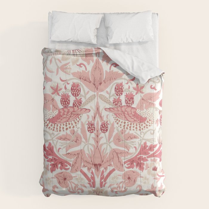 William Morris Strawberry Thief Madder Comforter Gallery Image 6