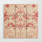 William Morris Strawberry Thief Madder Wood Wall Art Gallery Image 1