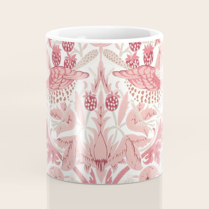 William Morris Strawberry Thief Madder Coffee Mug Gallery Image 4
