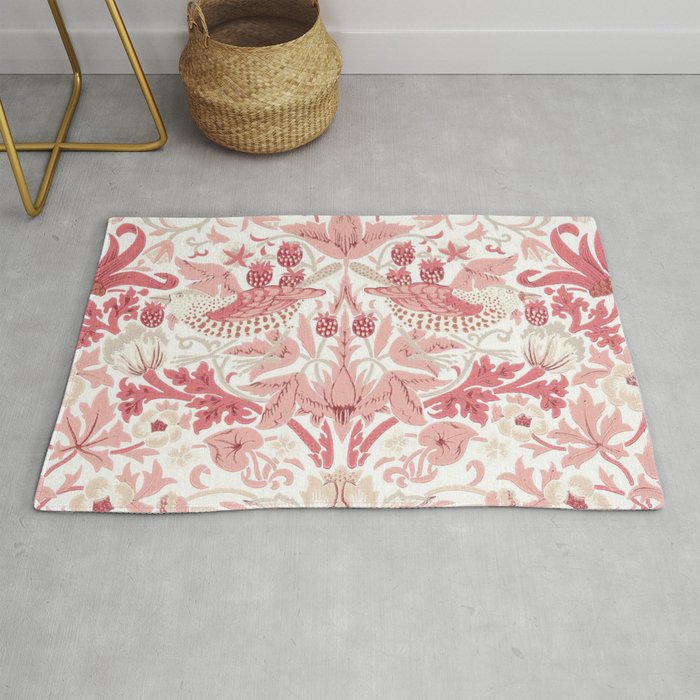 William Morris Strawberry Thief Madder Rug Gallery Image 1