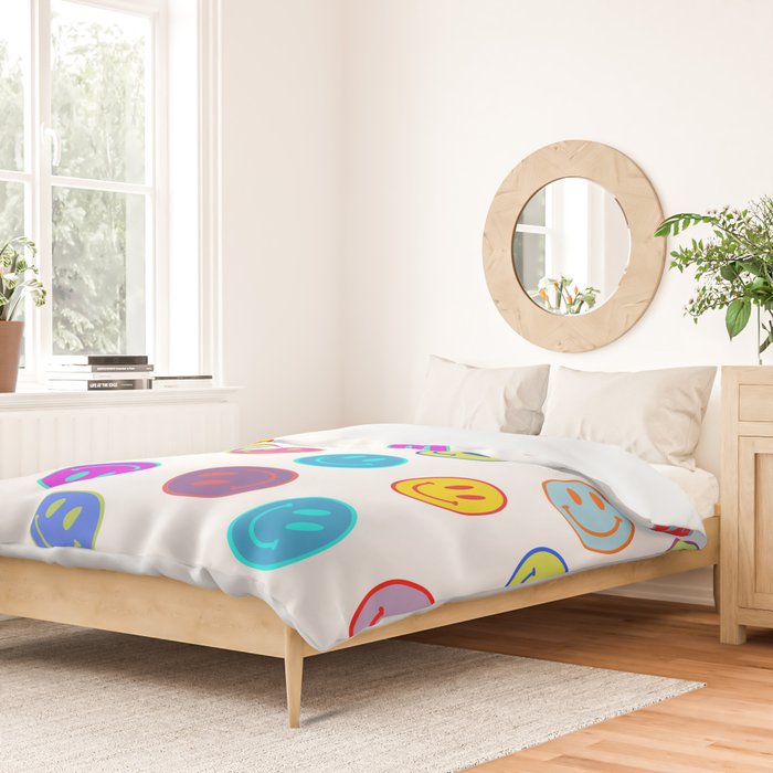 Smiley Obsessed #2 Duvet Cover Gallery Image 2