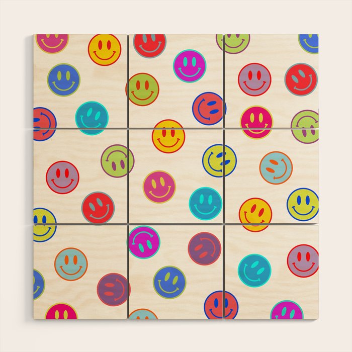 Smiley Obsessed #2 Wood Wall Art Gallery Image 1