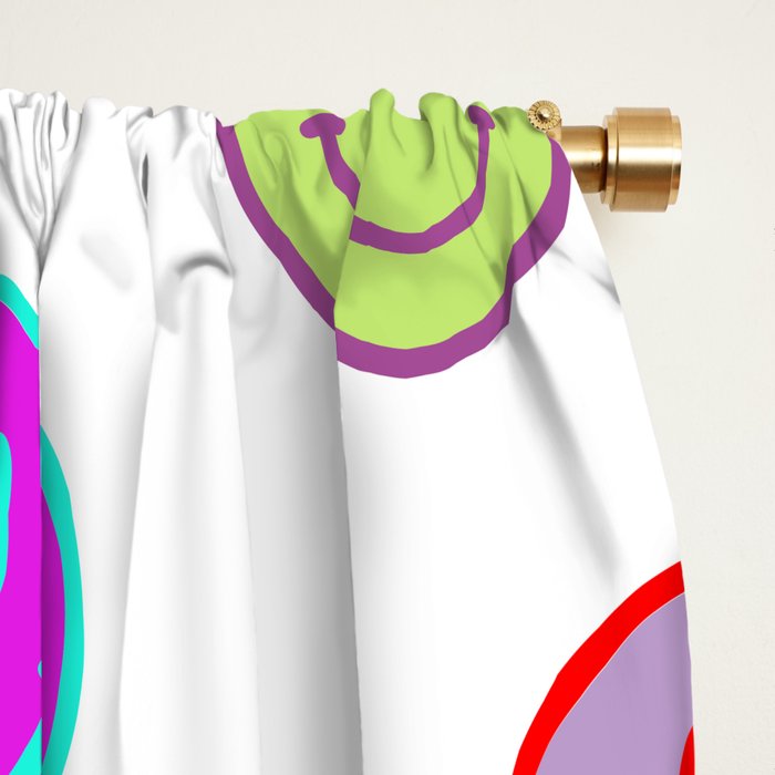 Smiley Obsessed #2 Window Curtain Gallery Image 2