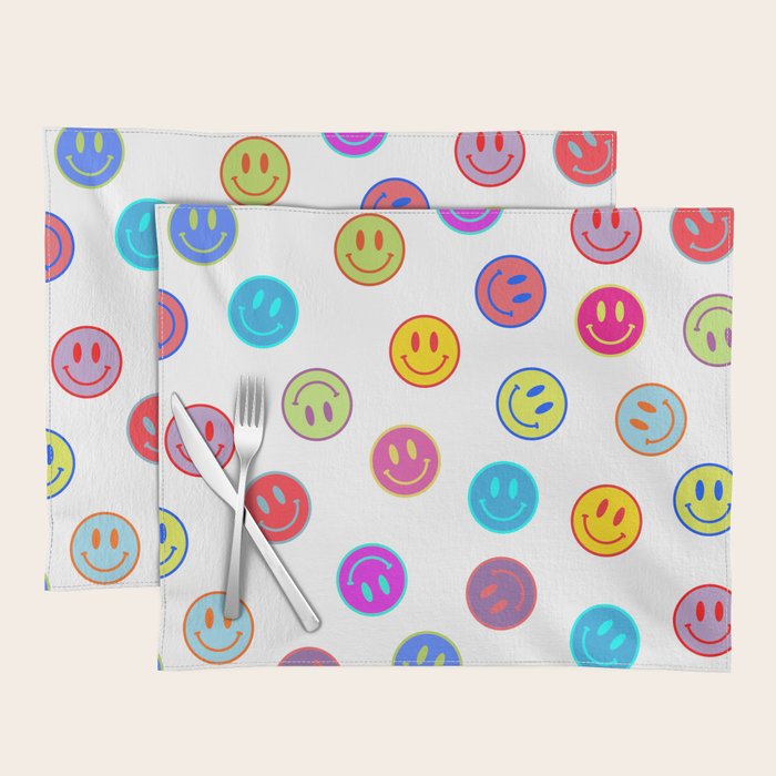 Smiley Obsessed #2 Placemat Gallery Image 1