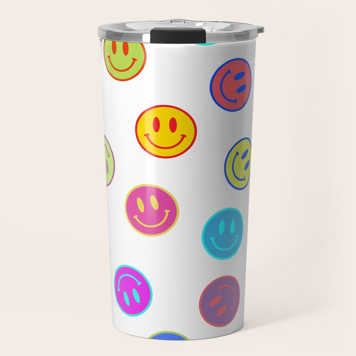 Smiley Obsessed #2 Travel Mug Gallery Image 1