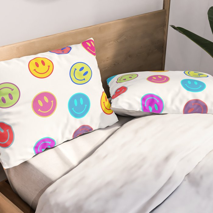 Smiley Obsessed #2 Pillow Sham Gallery Image 2