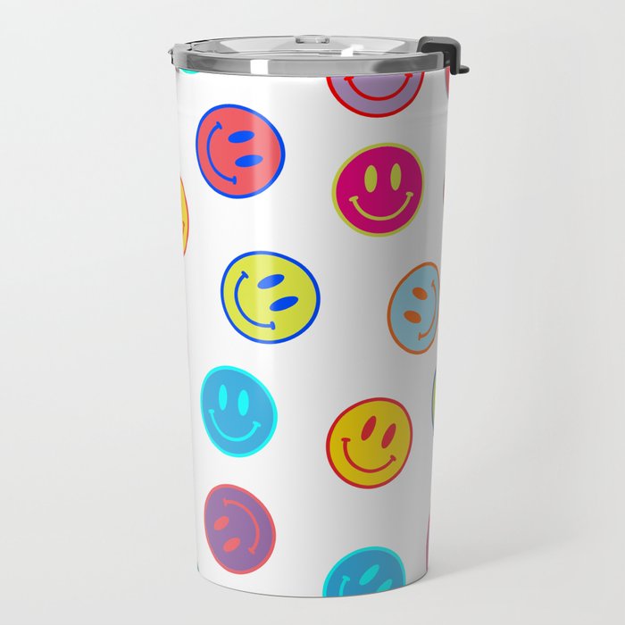 Smiley Obsessed #2 Travel Mug Gallery Image 2