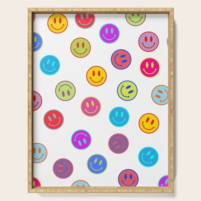 Smiley Obsessed #2 Serving Tray Gallery Image 1