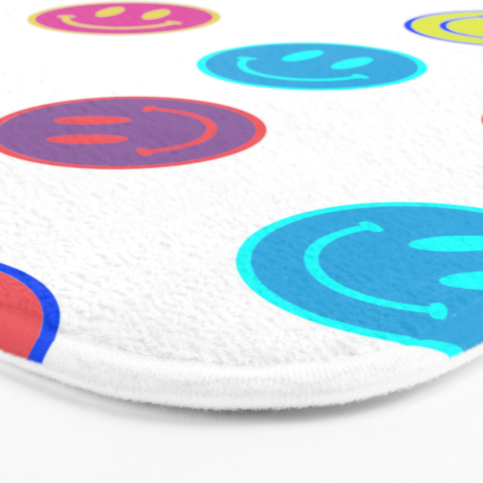 Smiley Obsessed #2 Bath Mat Gallery Image 3