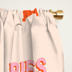 Southern Snark: Bless your heart (bright pink and orange) Window Curtain Gallery Image 2