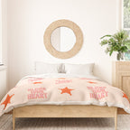 Southern Snark: Bless your heart (bright pink and orange) Duvet Cover Gallery Image 3