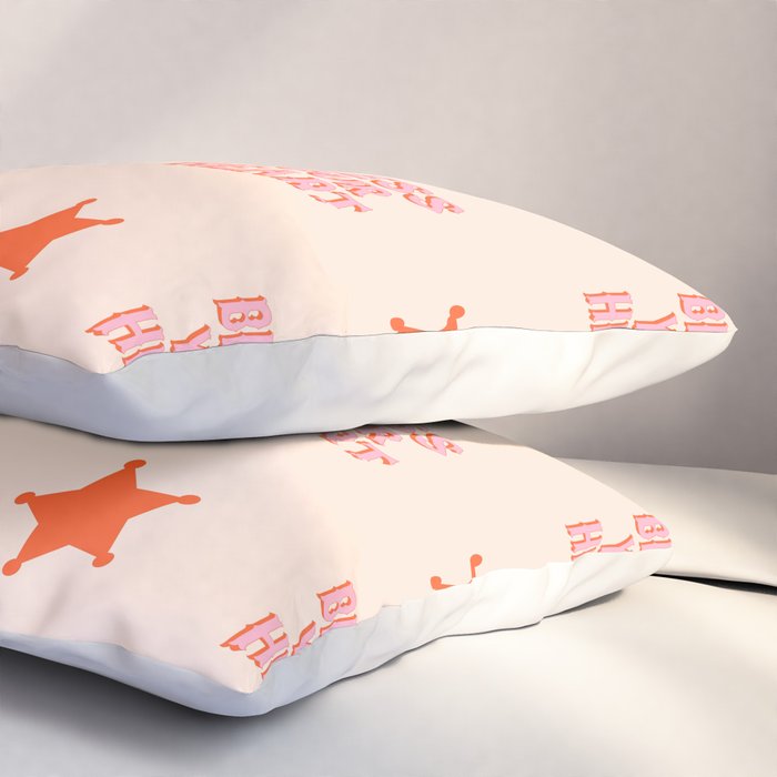 Southern Snark: Bless your heart (bright pink and orange) Pillow Sham Gallery Image 3