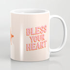 Southern Snark: Bless your heart (bright pink and orange) Coffee Mug Gallery Image 1