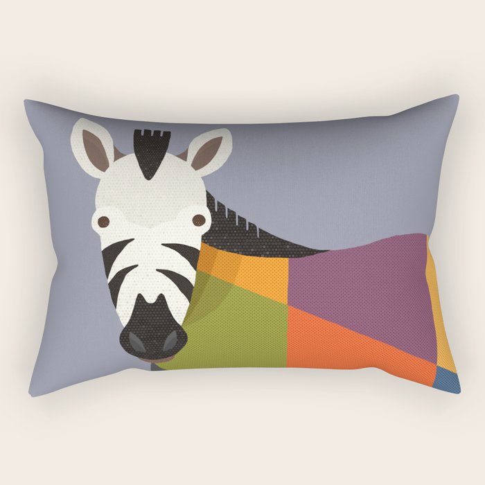 Zebra Rectangular Pillow Gallery Image 1