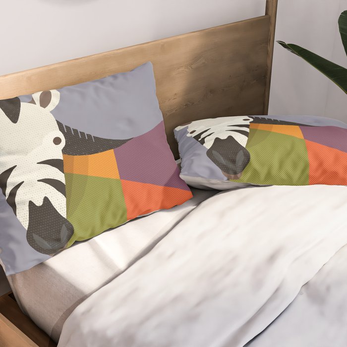 Zebra Pillow Sham Gallery Image 2