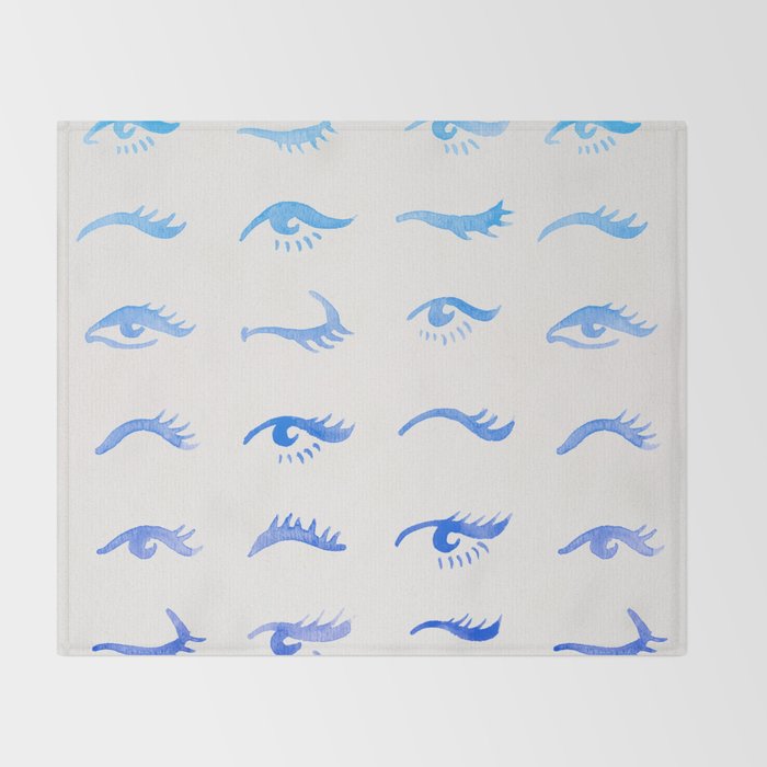 Mascara Envy - Blue OmbrÃ© Palette Throw Blanket Gallery Image 2
