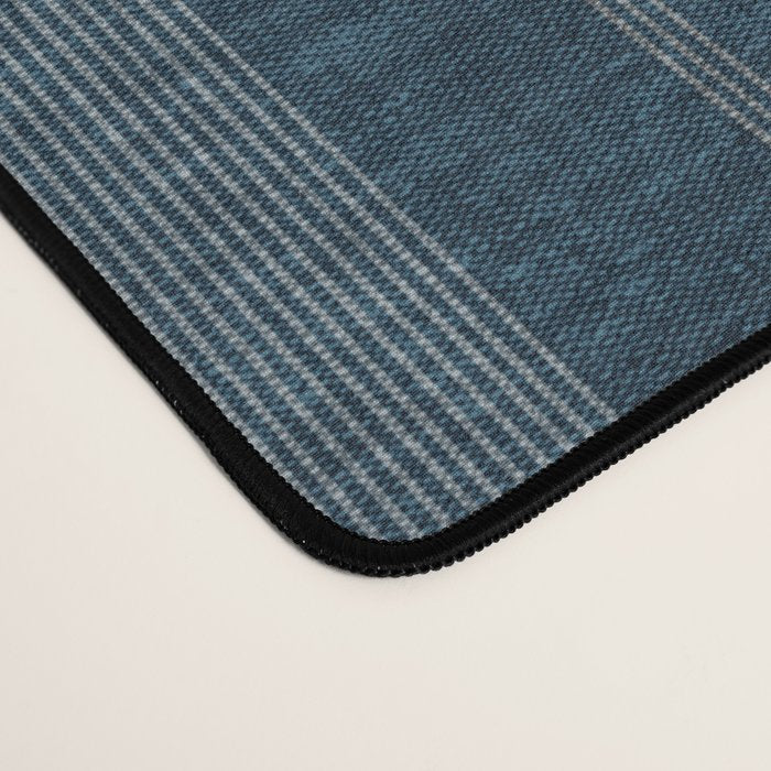 ivy stripes - navy blue Desk Mat Gallery Image 4