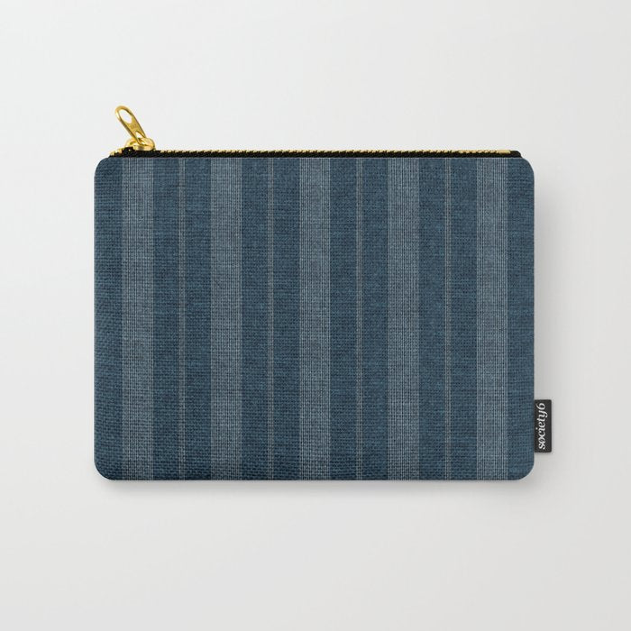 ivy stripes - navy blue Carry All Pouch Gallery Image 1