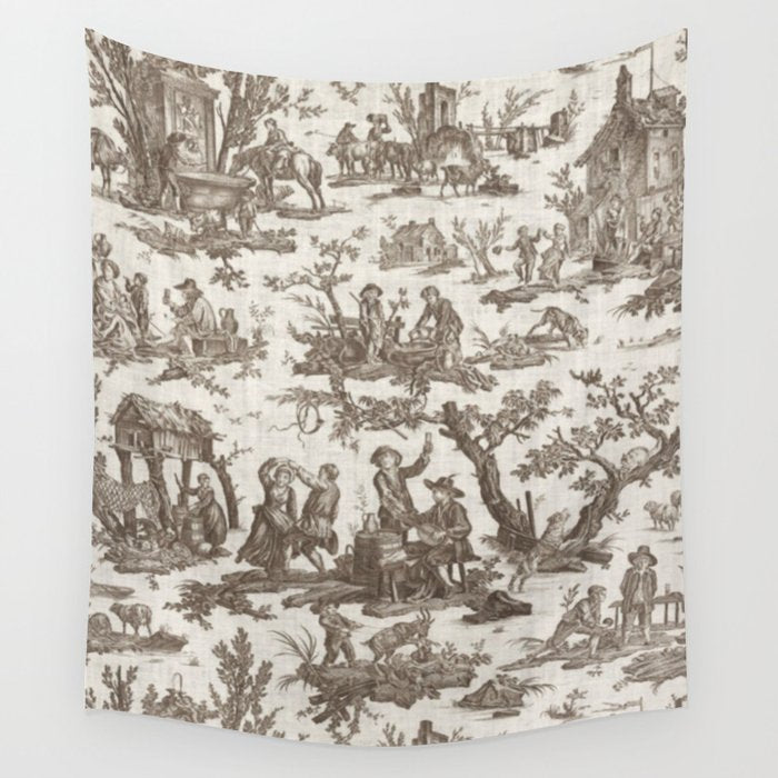 Antique 18th Century Pastoral Dancing French Tapestry Wall Tapestry Gallery Image 4