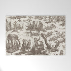 Antique 18th Century Pastoral Dancing French Tapestry Welcome Mat Gallery Image 1