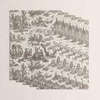 Antique 18th Century Pastoral Dancing French Tapestry Wrapping Paper Gallery Image 3