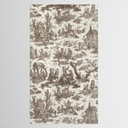 Antique 18th Century Pastoral Dancing French Tapestry Tablecloth Gallery Image 2