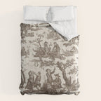 Antique 18th Century Pastoral Dancing French Tapestry Comforter Gallery Image 6