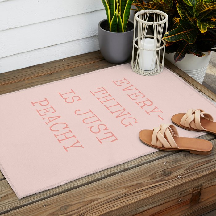 Just Peachy Outdoor Rug Gallery Image 2
